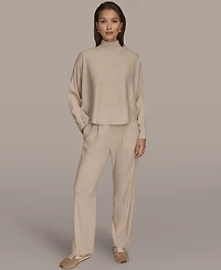 Donna Karan Weekend Women's Mock Neck Crop Top