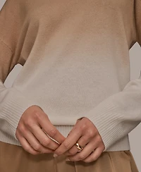 Donna Karan Weekend Women's Long Sleeve Crew Neck Top