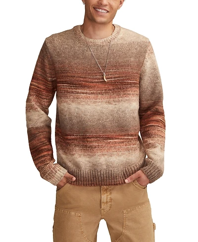 Lucky Brand Men's Space Dye Crewneck Sweater