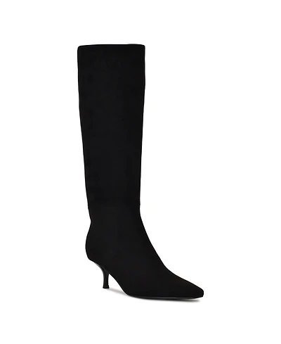 Nine West Women's Havier Tall Kitten Heel Dress Boots