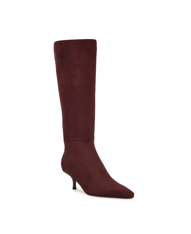 Nine West Women's Havier Tall Kitten Heel Dress Boots