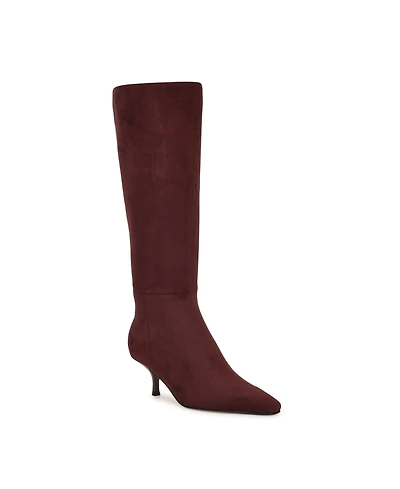 Nine West Women's Havier Tall Kitten Heel Dress Boots