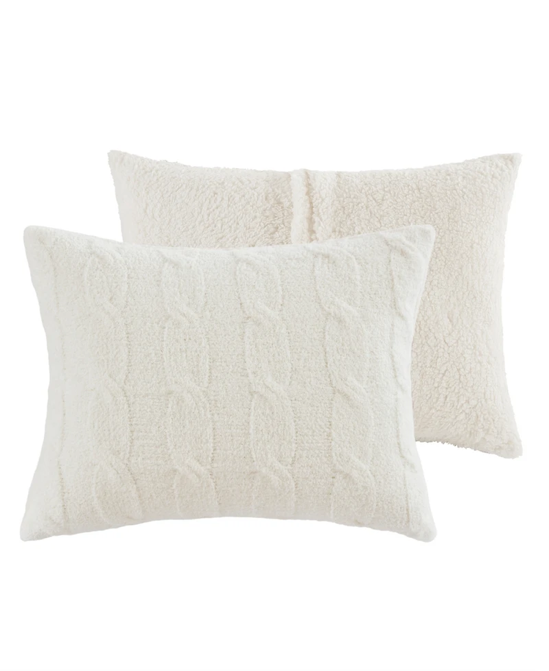 Madison Park Riordan Waffle Knit Chenille -Pc. Comforter Set