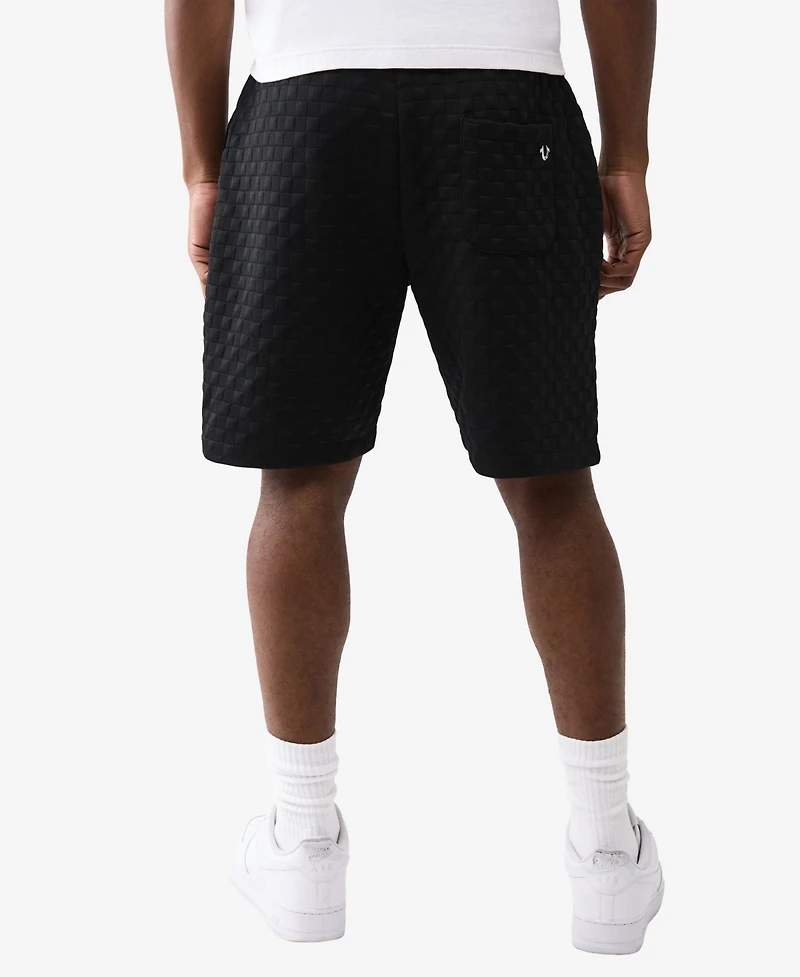 True Religion Men's Checkered Quilted Shorts