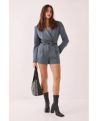 Nasty Gal Women's Tailored Button Detail Romper