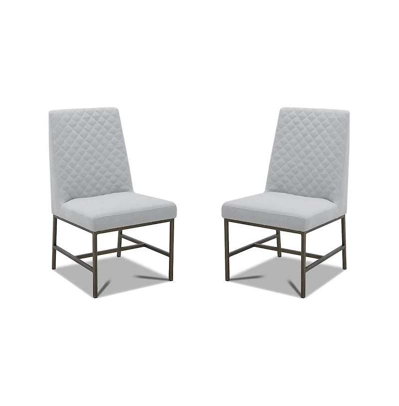 Parker House Furniture Diamond - Elise Linen Dining Chair Two Pack