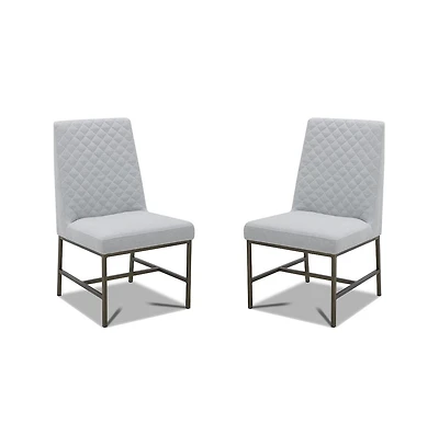Parker House Furniture Diamond - Elise Linen Dining Chair Two Pack