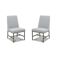 Parker House Furniture Diamond - Elise Linen Dining Chair Two Pack