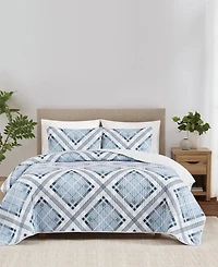 Truly Soft Lars Plaid 3-Pc. Quilt Set, Full/Queen