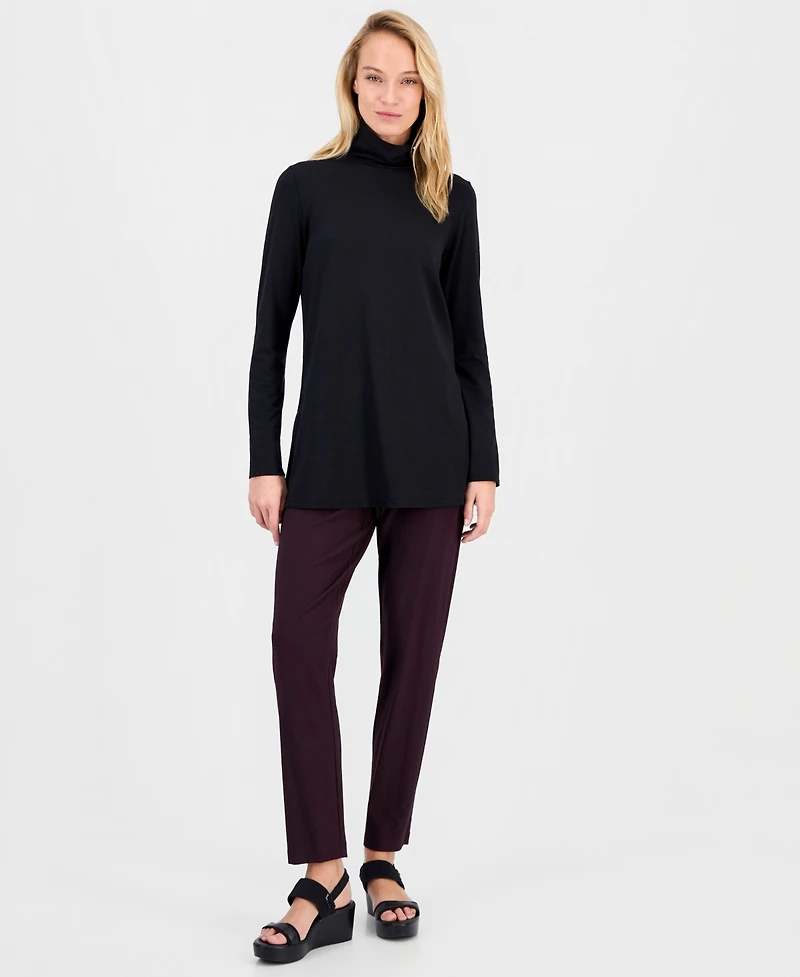 Eileen Fisher Women's Side-Slit Turtleneck Tunic