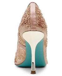 Betsey Johnson Women's Jenii Pointed-Toe Mesh Stiletto Pumps