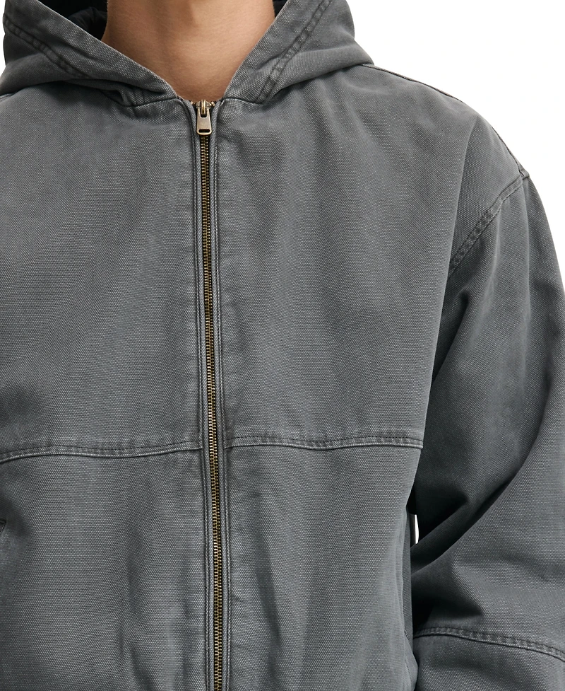 Cotton On Men's Cropped Hooded Bomber