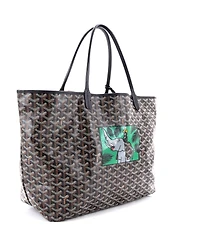 Pre-Owned Goyard Gm Saint Louis Tote Printed Coated Canvas