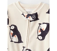 Carter's Baby Boys Train Printed Footed Long-Sleeve Bodysuit