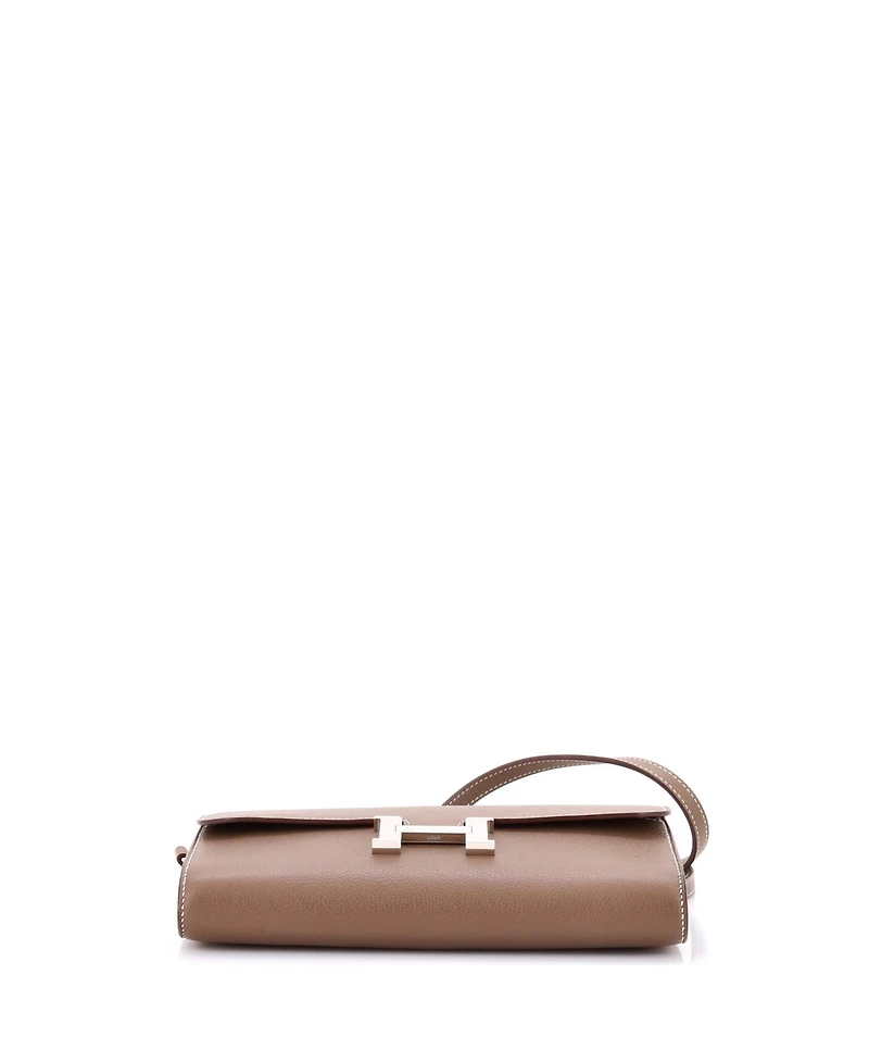 Pre-Owned HERMA‰S Constance To Go Wallet Evercolor