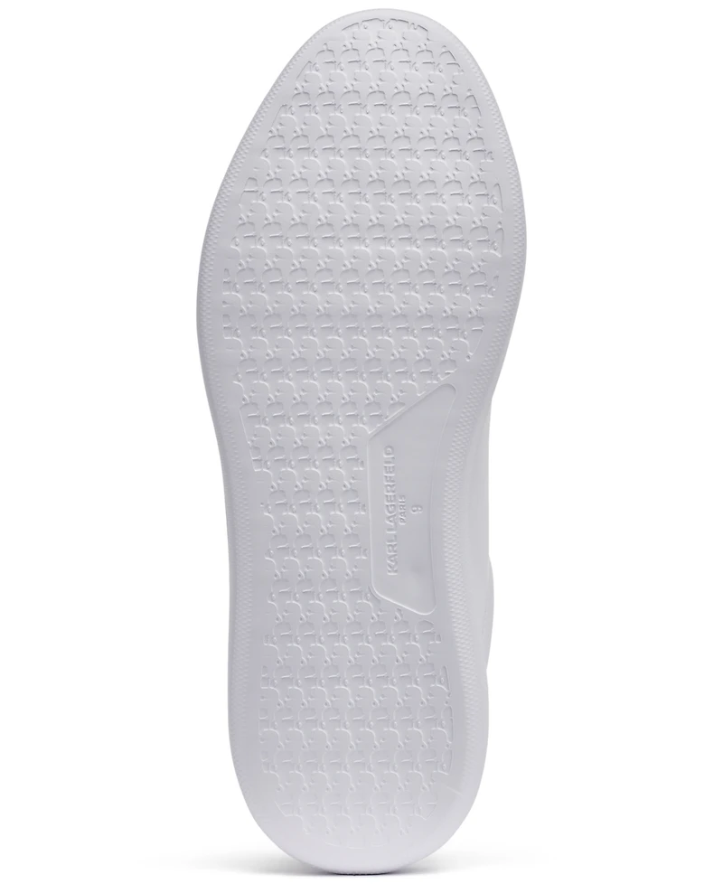 Karl Lagerfeld Paris Men's Side Logo Plain Toe Sneakers