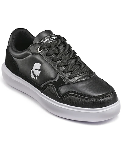 Karl Lagerfeld Paris Men's Side Embroidered Profile Logo Sneakers