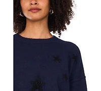 Vince Camuto Women's Crew Neck Long Sleeve Sweater