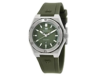 Technomarine Women's Tm-416054 Coral Quartz 3 Hand Olive Green Dial Watch