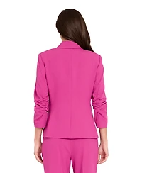 Tahari Asl Women's Ruched Sleeve Blazer