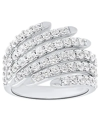 Forever Grown Diamonds Lab-Grown Diamond Ring (2.ct. t.w.) in 14K Gold Plated Sterling Silver