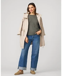 Cable & Gauge Women's Apple Drop Shoulder Tunic Sweater