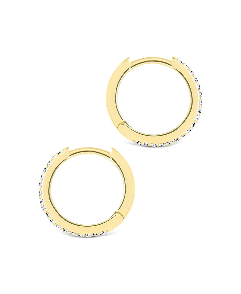 Sterling Forever Sterling Silver Emerson Micro Hoops