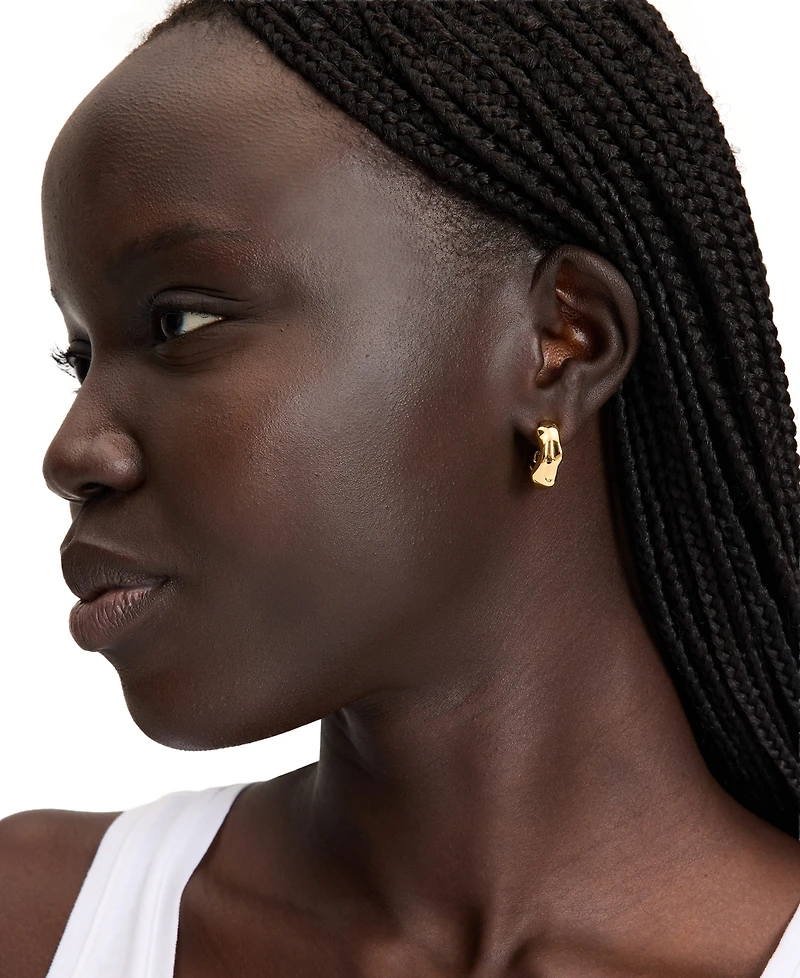 kate spade new york Gold-Tone Huggies Hoops Earrings