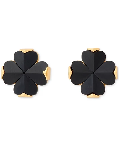 kate spade new york Cubic Zirconia Black Flower Stud Earrings