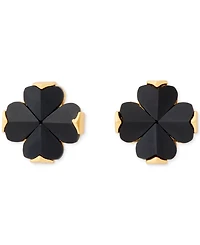 kate spade new york Cubic Zirconia Black Flower Stud Earrings