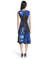 Halston Women's Printed Sleeveless Dress