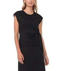 Vince Camuto Women's Drop Shoulder Tank With Front Knot Top