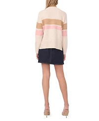 Vince Camuto Women's 2 Stripe Long-Sleeve Sweater
