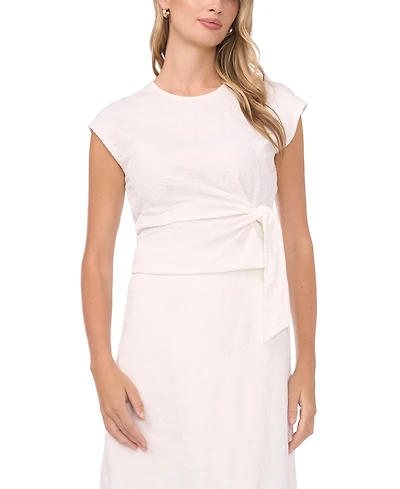 Vince Camuto Women's Drop Shoulder Tank With Front Knot Top