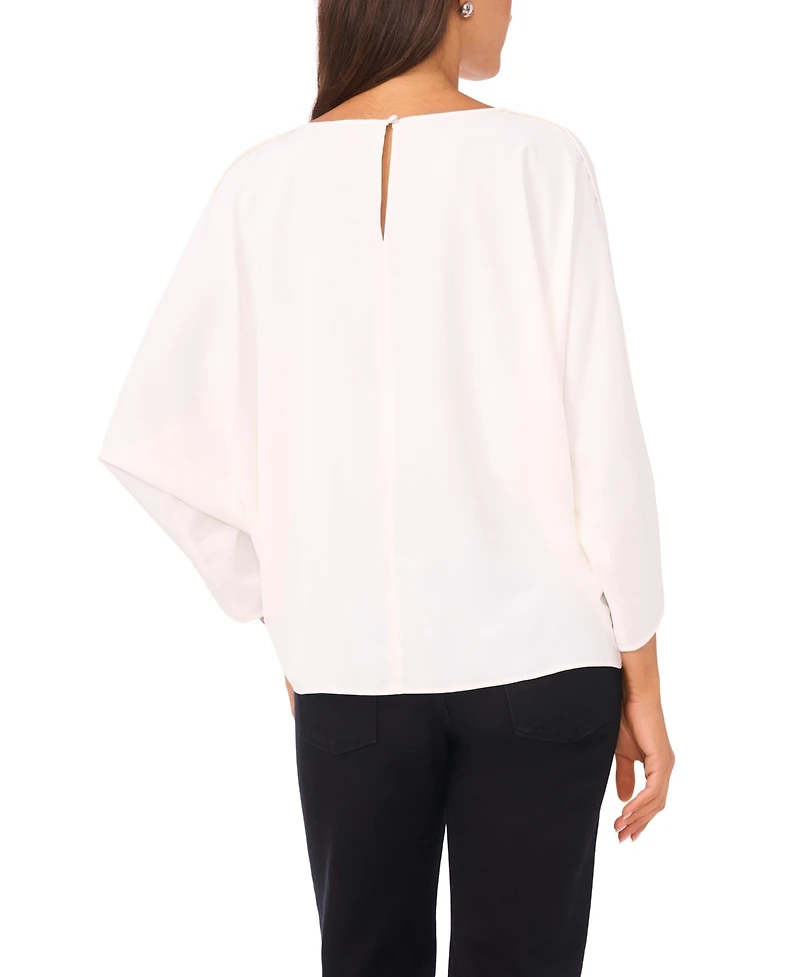 Vince Camuto Women's Dolman 3/4-Sleeves Round Neck Top