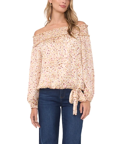 Vince Camuto Women's Off-The-Shoulder Long-Sleeve Top