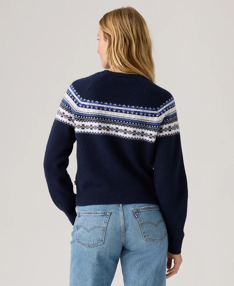 Levi's Women's Lou Fair Isle Crewneck Sweater