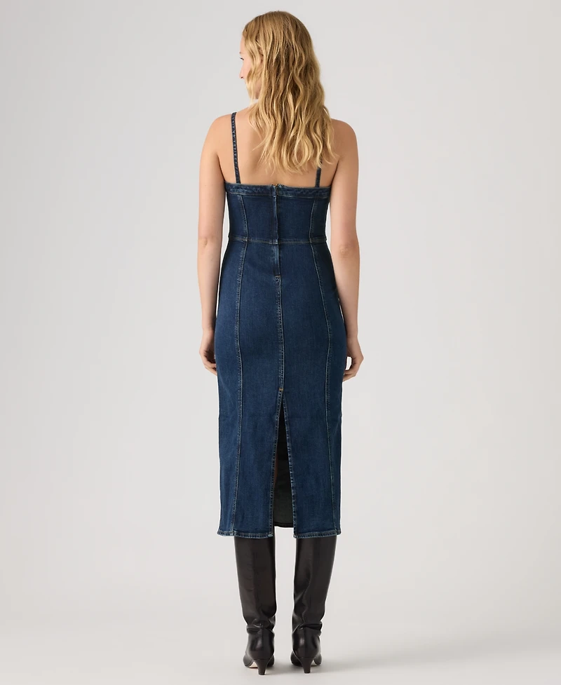 Levi's Women's Seamed Bustier Midi Dress