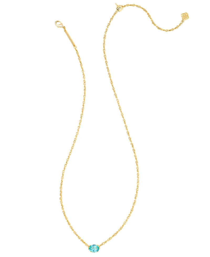 Kendra Scott 2-Piece Cubic Zirconia Cailin Pendant Necklace and Huggie Earrings Gift Set