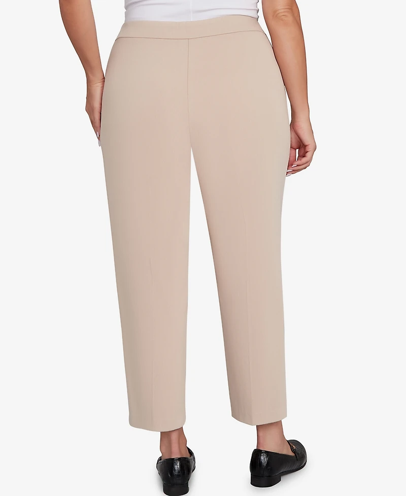 Alfred Dunner Plus Size Saratoga Springs Side Seam Pocket Average Length Twill Pants