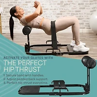 LifePro GluteBlast Hip Thrust Machine - Premium Home Gym Equipment for Glutes, Hips & Thighs