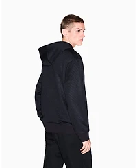A|X Armani Exchange Men's Jacquard Allover Logo Hoodie