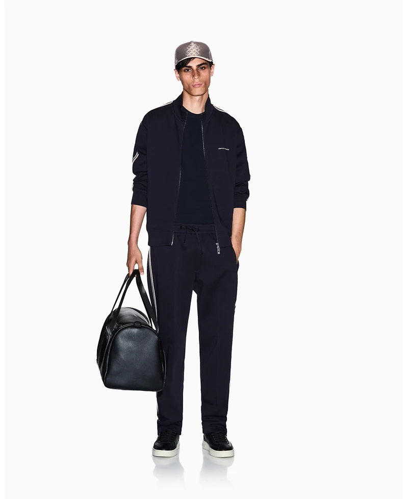 A|X Armani Exchange Men's Tape Full Zip Sweatshirt