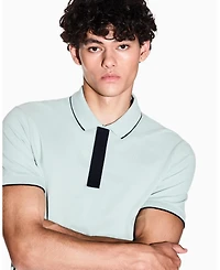 A|X Armani Exchange Men's Grosgrain Logo Polo Shirt
