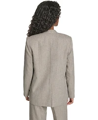 Calvin Klein Petite Novelty One Button Jacket