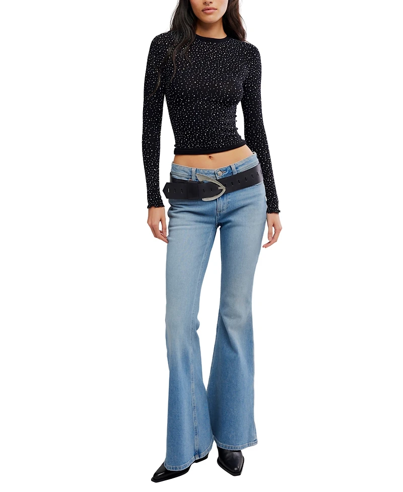 Free People Women's Night Sky Long-Sleeve Top