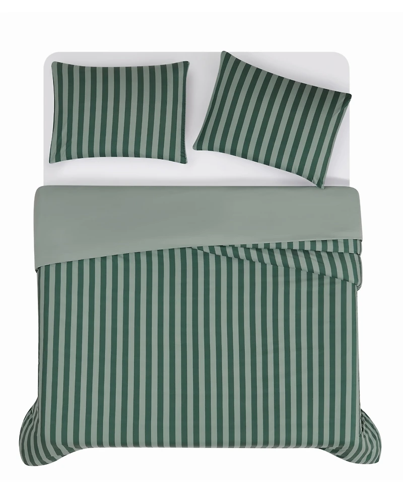 Truly Soft Weston Stripe 3-Pc. Duvet Set, King