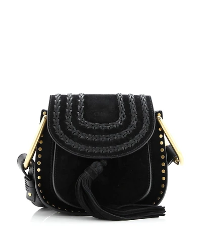 Pre-Owned Chloe Mini Hudson Handbag Whipstitch Suede