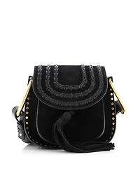 Pre-Owned Chloe Mini Hudson Handbag Whipstitch Suede