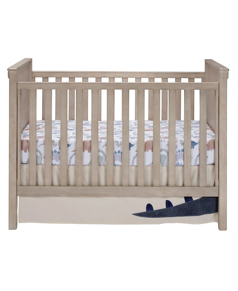 Lambs & Ivy Dino-Might 100% Cotton Dinosaur Baby/Toddler Fitted Crib Sheet